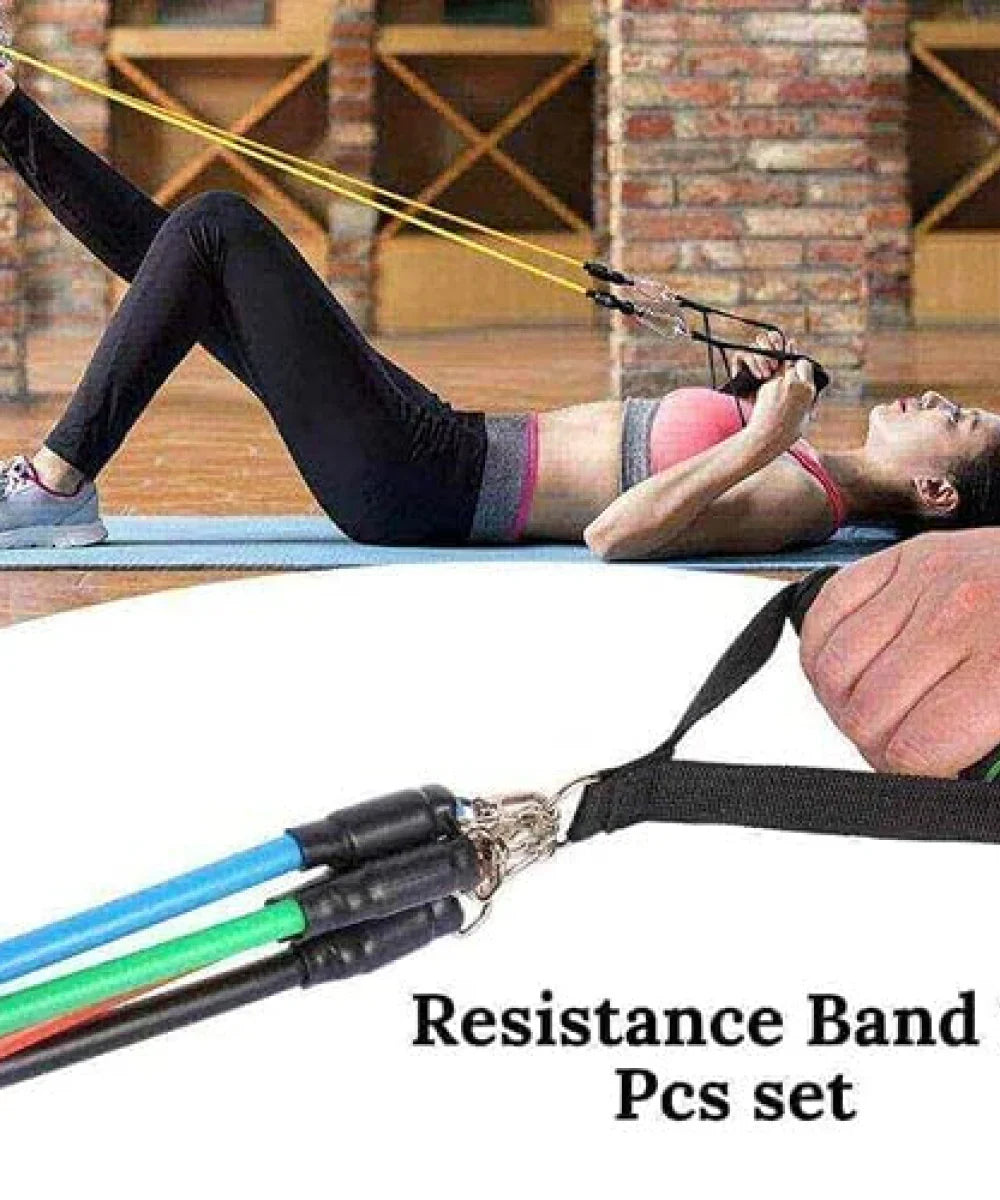 11 Pcs Resistance Band Set For Men & Women