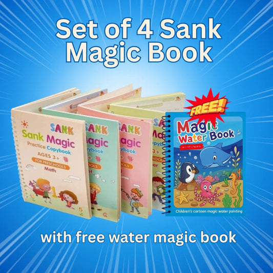 Sank Magic Book (4 BOOKS,1 PEN,1 GRIP,10 REFILL) and  One Magic Color Book