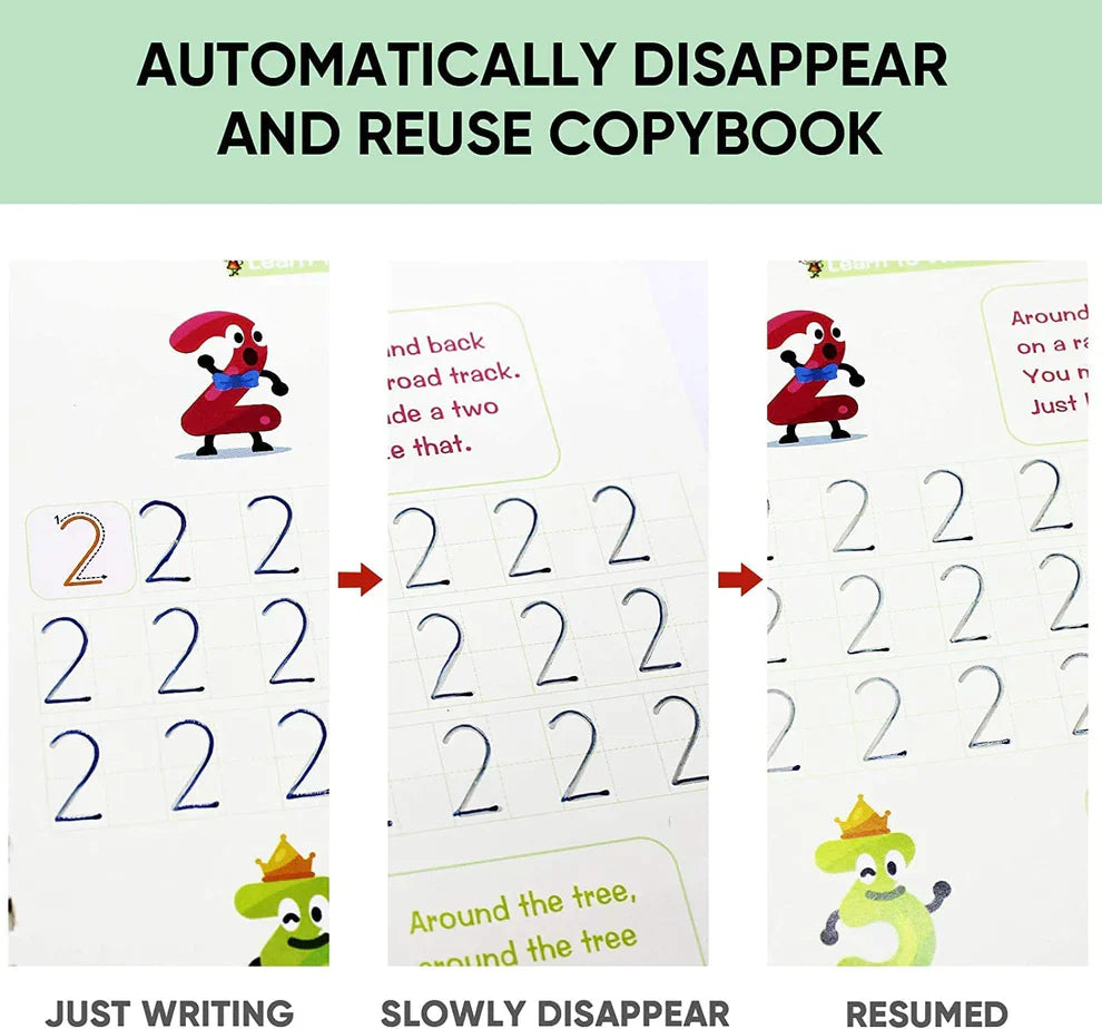 Sank Magic Book (4 BOOKS,1 PEN,1 GRIP,10 REFILL) and  One Magic Color Book