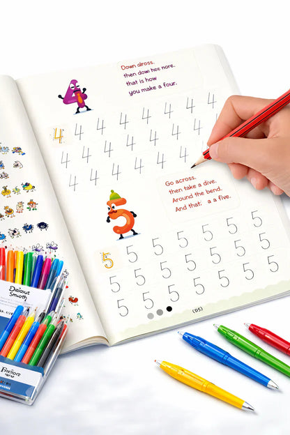 Sank Magic Book (4 BOOKS,1 PEN,1 GRIP,10 REFILL) and  One Magic Color Book