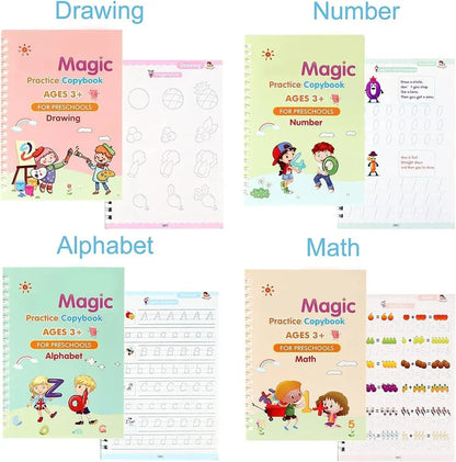 Sank Magic Book (4 BOOKS,1 PEN,1 GRIP,10 REFILL) and  One Magic Color Book