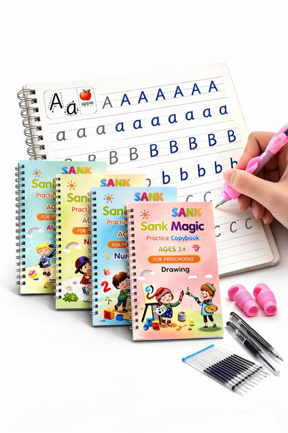Sank Magic Book (4 BOOKS,1 PEN,1 GRIP,10 REFILL) and  One Magic Color Book
